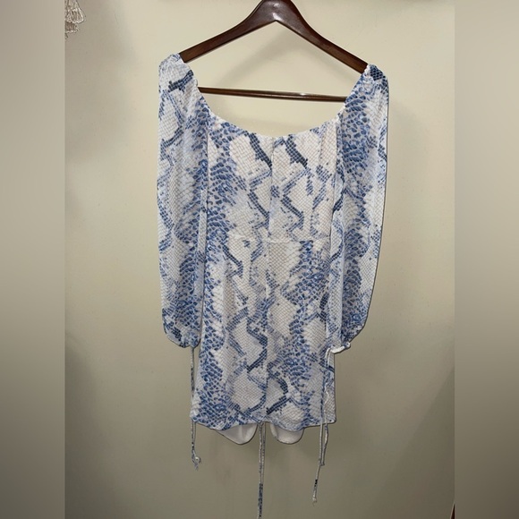 Olivaceous Blush Snake Cutout Dress Size Large - Picture 3 of 9